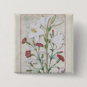 Illustratie uit het 'Boek van Eenvoud' Vierkante Button 5,1 Cm