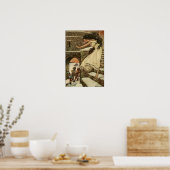 Illustratie uit het verleden Frank C. Pape Poster (Keuken)