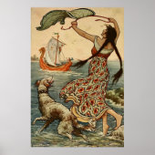 Illustratie uit het verleden Frank C. Pape Poster (Voorkant)