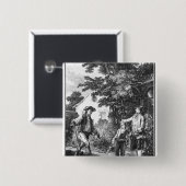 Illustratie uit 'L'Emile' Vierkante Button 5,1 Cm (Voorkant /achterkant)