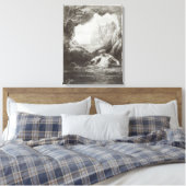 Illustratie uit "Les Travailleurs de la Mer" Canvas Afdruk (Insitu (Slaapkamer))