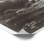 Illustratie uit "Les Travailleurs de la Mer" Poster (Hoek)