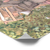 Illustratie uit 't Kinderen van het woud van Elsa  Poster (Hoek)