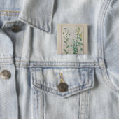 Illustratie uit 'The Book of Simple' Vierkante Button 5,1 Cm (In situ)