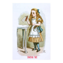 Illustratie uit The Nursery Alice - Drink Me