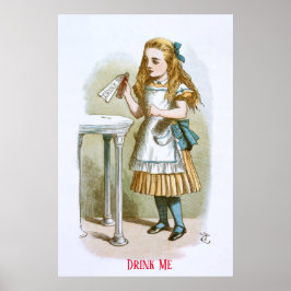 Illustratie uit The Nursery Alice - Drink Me Poster