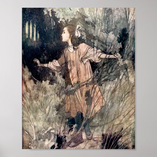 Illustratie uit The Secret Garden  Poster (Voorkant)