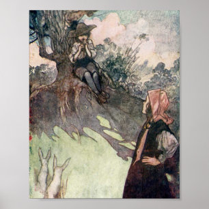 Illustratie uit The Secret Garden  Poster