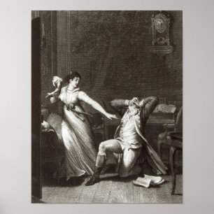 Illustratie uit "The Sorrows of Werther" Poster