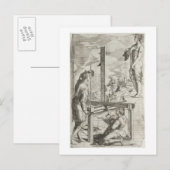 Illustratie uit Vignola's "The Two Rules of Prac Briefkaart (Voorkant / Achterkant)