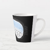 Illustratie Uitzicht Ski Goggles Mountain Latte Mok (Rechts)