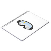 Illustratie Uitzicht Ski Goggles Mountain Notitieboek (Linkerzijde)