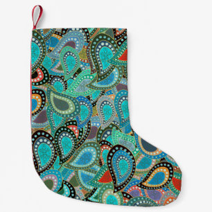  illustratie. Ultrafashionable textiel Kleine Kerstsok