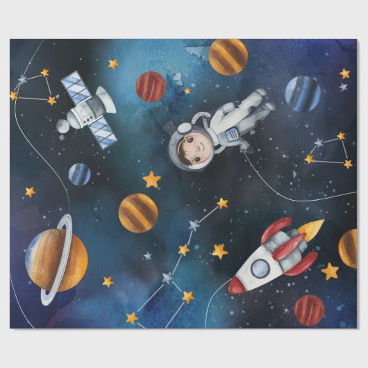 Illustratie ultramoderne buitenruimte cadeaupapier (Vlak)