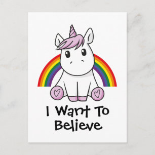 Illustratie Unicorn (bewerkbare tekst) Briefkaart