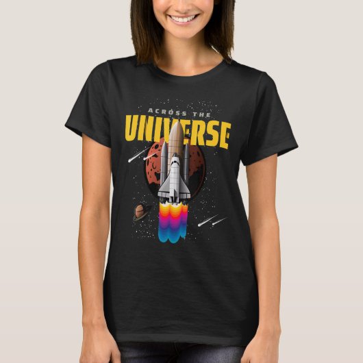 Illustratie Universe ruimte koelen Illustratie fil T-shirt (Voorkant)