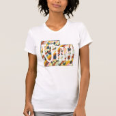 Illustratie Utah State Map T-shirt (Voorkant)