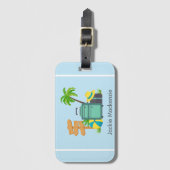Illustratie Vacatie personaliseren Bagagelabel (Voorkant (verticaal))