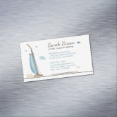 Illustratie vacuümreiniger magnetisch visitekaartje (Voorbeeld)