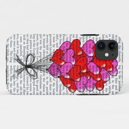 Illustratie valentijn hartballon Case-Mate iPhone case (Achterkant (horizontaal))
