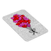 Illustratie valentijn hartballon magneet (Rechterzijde)