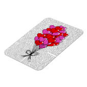 Illustratie valentijn hartballon magneet (Linkerzijde)