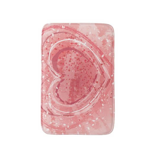 Illustratie Valentijnsdag Badmat (Voorkant Verticaal)