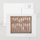 Illustratie van abacus briefkaart (Voorkant / Achterkant)