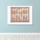 Illustratie van abacus canvas afdruk (Insitu (Houten vloer))