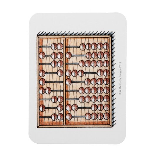 Illustratie van abacus magneet (Verticaal)