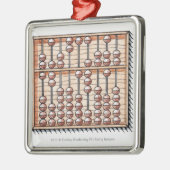 Illustratie van abacus metalen ornament (Links)