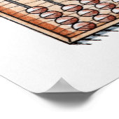 Illustratie van abacus poster (Hoek)