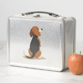 Illustratie van achteraanzicht van vintage Beagle- (In situ)