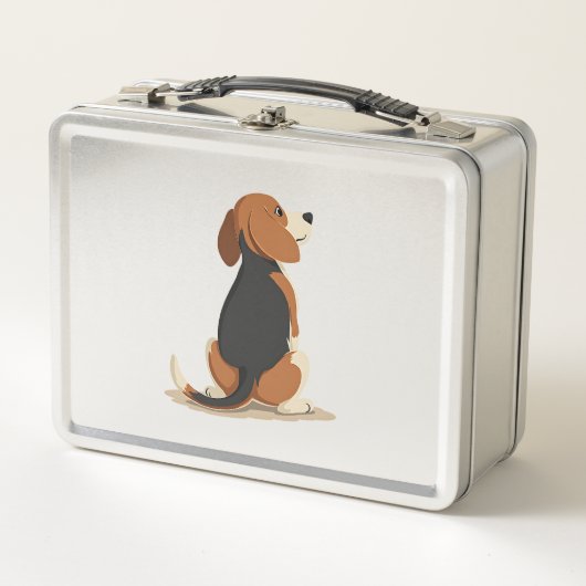 Illustratie van achteraanzicht van vintage Beagle- (Voorkant)