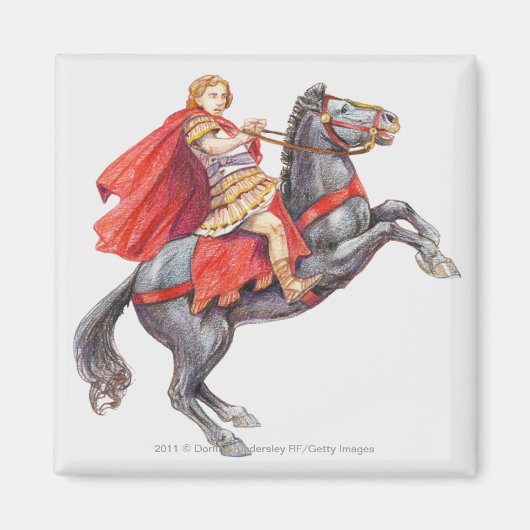 Illustratie van Alexander de Grote Magneet (Voorkant)