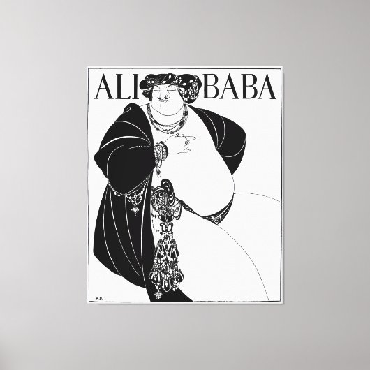 Illustratie van Alibaba-hoes Canvas Afdruk (Voorkant)