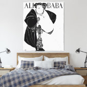 Illustratie van Alibaba-hoes Canvas Afdruk (Insitu (Slaapkamer))