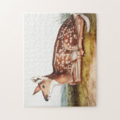 Illustratie van American Deer (Cervus Virginianus) Legpuzzel (Verticaal)
