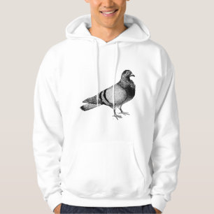 Illustratie van antieke duif hoodie