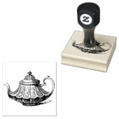 Illustratie van antieke theepot rubberstempel (Gestempeld)
