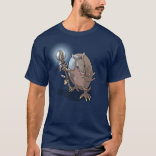 Illustratie van Armadillo mystiek dier karakter T-shirt
