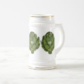 Illustratie van Artichoke cartoon Bierpul (Voorkant rechts)