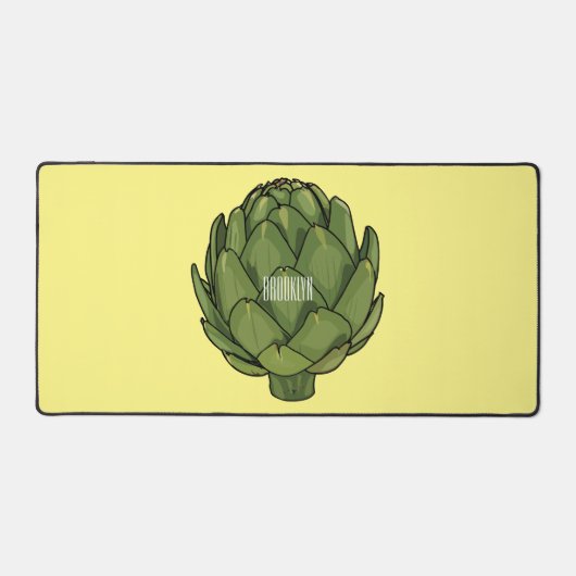 Illustratie van Artichoke cartoon Bureaumat (Voorkant)