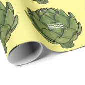Illustratie van Artichoke cartoon Cadeaupapier (Rol Hoek)