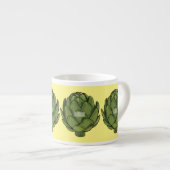 Illustratie van Artichoke cartoon Espresso Kop (Voorkant rechts)