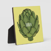 Illustratie van Artichoke cartoon Fotoplaat (Voorkant)