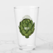 Illustratie van Artichoke cartoon Glas (Voorkant)