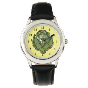 Illustratie van Artichoke cartoon Horloge