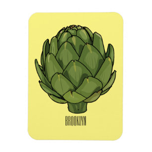 Illustratie van Artichoke cartoon Magneet
