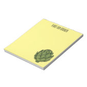 Illustratie van Artichoke cartoon Notitieblok (Linkerzijde)
